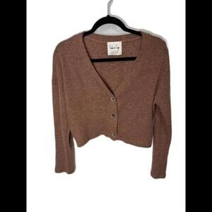 Sadie & Sage Cropped Cardigan Button Top Size Medium